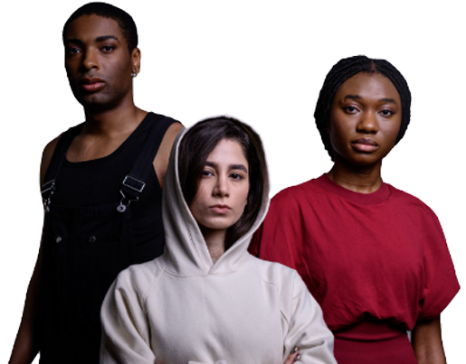 three young people