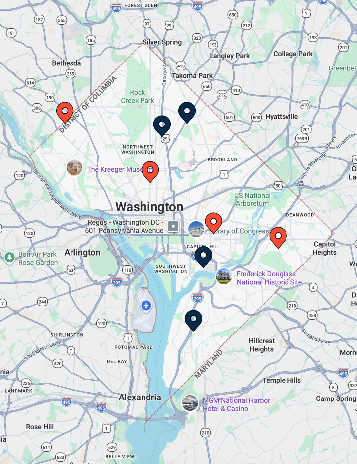 map of dc
